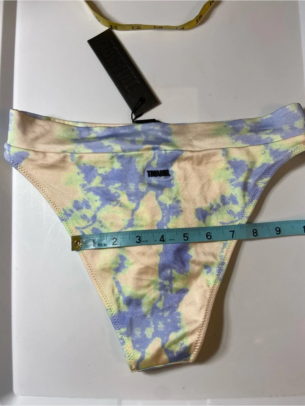 NWT New Triangl Swimwear Pastel Tie-Dye Bikini Bottoms Large L